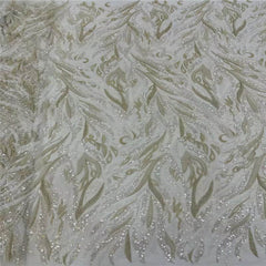 Luxurious African French Lace Sequin Detail Fabric X8VIT