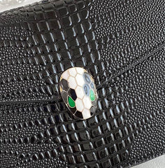 Luxurious Crocodile Skin Shoulder Bag