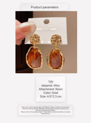 Luxurious Elegant Vintage Inspired Asymmetrical Drop Earrings