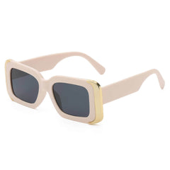 Luxurious Granite Marble Thick Sunglasses beige/gray / Resin