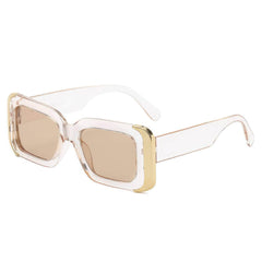 Luxurious Granite Marble Thick Sunglasses champagne/brown / Resin