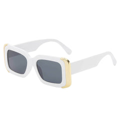 Luxurious Granite Marble Thick Sunglasses white/gray / Resin