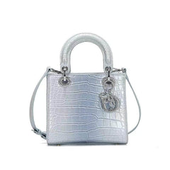 Luxurious Lady Leather Handbag Blue