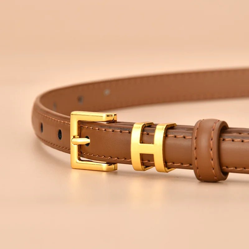 Luxury Brand Leather Women's Waist Belt