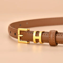 Luxury Brand Leather Women's Waist Belt