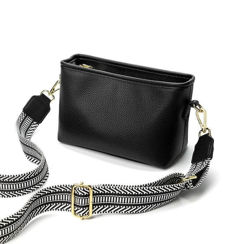 Luxury Bucket Crossbody Bag with Wide Strap