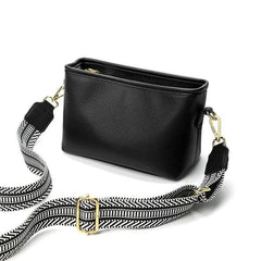 Luxury Bucket Crossbody Bag with Wide Strap