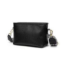 Luxury Bucket Crossbody Bag with Wide Strap