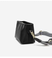 Luxury Bucket Crossbody Bag with Wide Strap