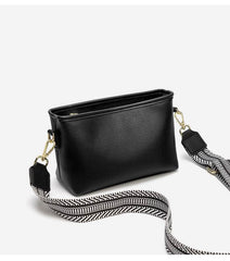 Luxury Bucket Crossbody Bag with Wide Strap