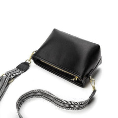 Luxury Bucket Crossbody Bag with Wide Strap
