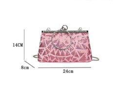 Luxury Clip Sequin Shoulder Chain Purse