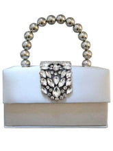Luxury Rhinestone Deco Flap Top Handle Box Bag