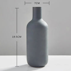 Luxury Wedding Flower Vase - Cute Aesthetic Nordic Decor for Living Room, Kitchen, and Home Decorations Height 19.5cm 7.6in