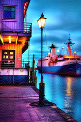 Majestic Ship Docked in Tranquil Port