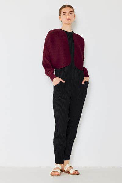 Marina West Swim Pleated Relaxed-Fit Slight Drop Crotch Jogger