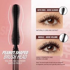 Mascara: 4D Silk Fiber, Waterproof, Extra Volume, Smudge-proof, Curling Lengthening - Eye Makeup Tool