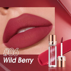Matte Lipstick: Waterproof, Lip Gloss Cosmetics, Non-Stick Cup, Long Lasting - Makeup for Women, Lip Ink Lip Tint 06 Wild Berry / CHINA