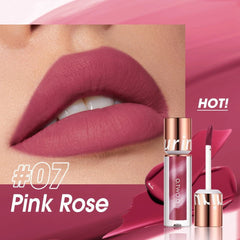 Matte Lipstick: Waterproof, Lip Gloss Cosmetics, Non-Stick Cup, Long Lasting - Makeup for Women, Lip Ink Lip Tint 07 Pink Rose / CHINA