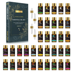 MAYJAM 35-Bottle Essential Oils Set for Humidifier: Lavender, Eucalyptus, Vanilla, Oregano, Neroli, Aroma Oil for DIY Making Candle 35pcs Essential Oils / 5ml / Poland
