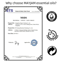 MAYJAM 35-Bottle Essential Oils Set for Humidifier: Lavender, Eucalyptus, Vanilla, Oregano, Neroli, Aroma Oil for DIY Making Candle