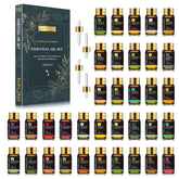 MAYJAM 35-Bottle Essential Oils Set for Humidifier: Lavender, Eucalyptus, Vanilla, Oregano, Neroli, Aroma Oil for DIY Making Candle