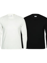Men's Basic style Round Neck Solid T-Shirt White / M