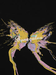 Men's Butterfly Splash Art Round Neck T-Shirt