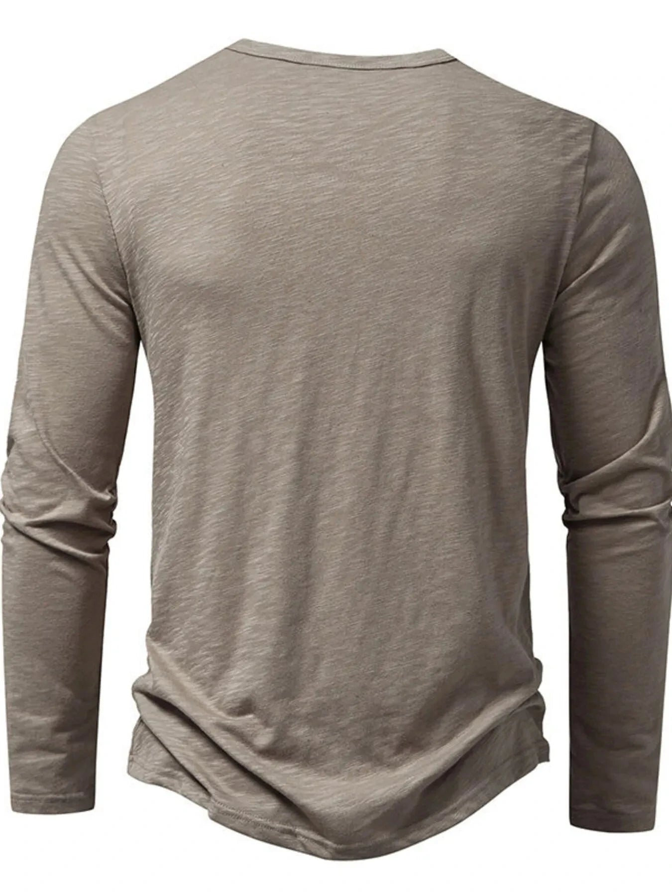 Men's Button Detail Long Sleeve T-Shirt