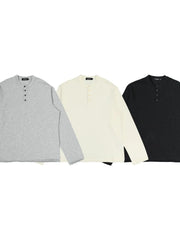 Men's Button Detail Long Sleeve T-Shirt