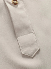 Men's Button Detail Short Sleeve Blouse