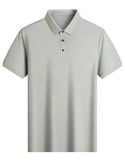 Men's Button Detail Short Sleeve Polo Gray Green / 170