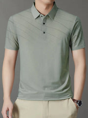 Men's Button Detail Short Sleeve Polo Sage / 170