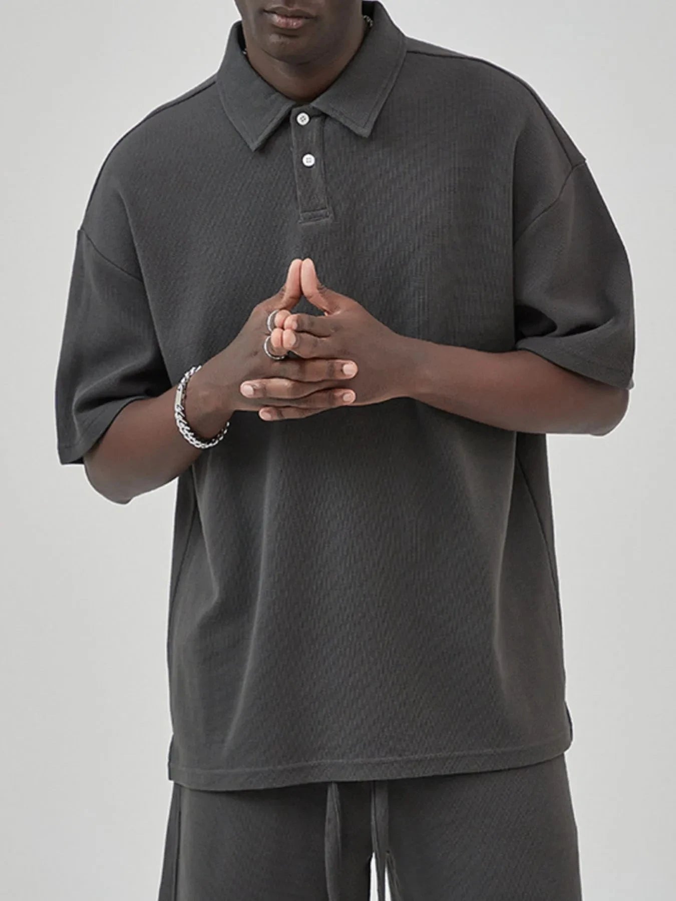 Men's Button Detail Short Sleeve T-Shirt