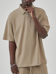 Men's Button Detail Short Sleeve T-Shirt