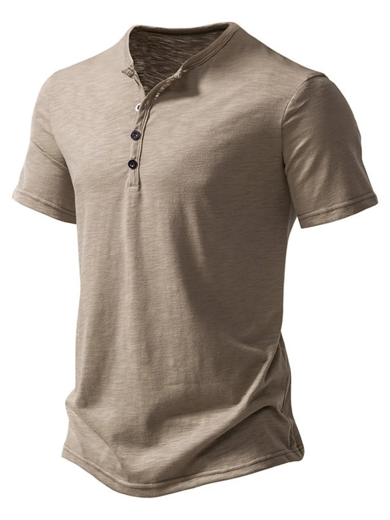 Men's Button Detail Short Sleeve Top