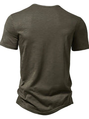 Men's Button Detail Short Sleeve Top