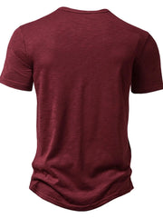 Men's Button Detail Short Sleeve Top