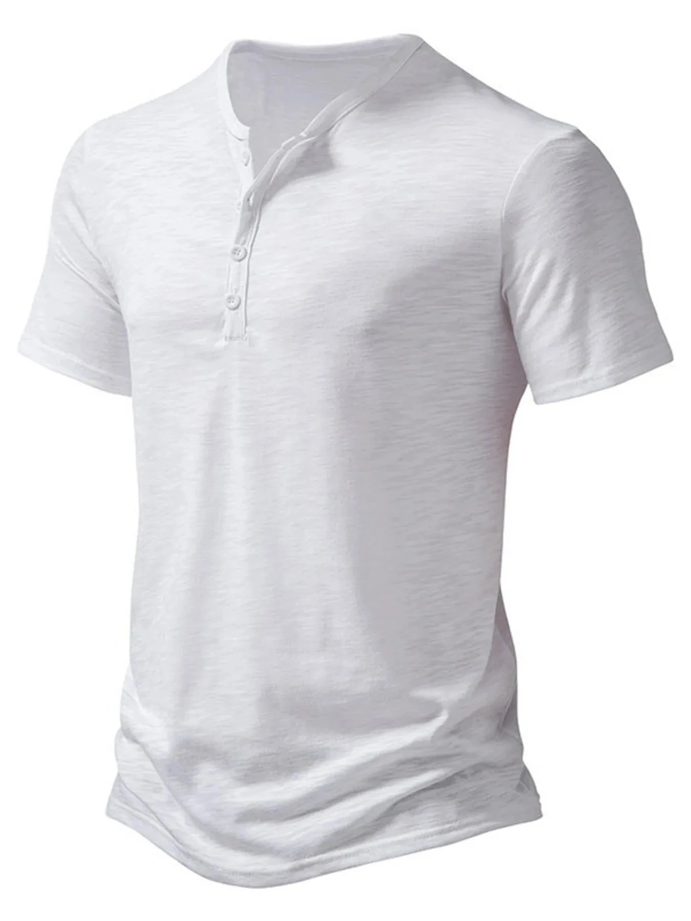 Men's Button Detail Short Sleeve Top