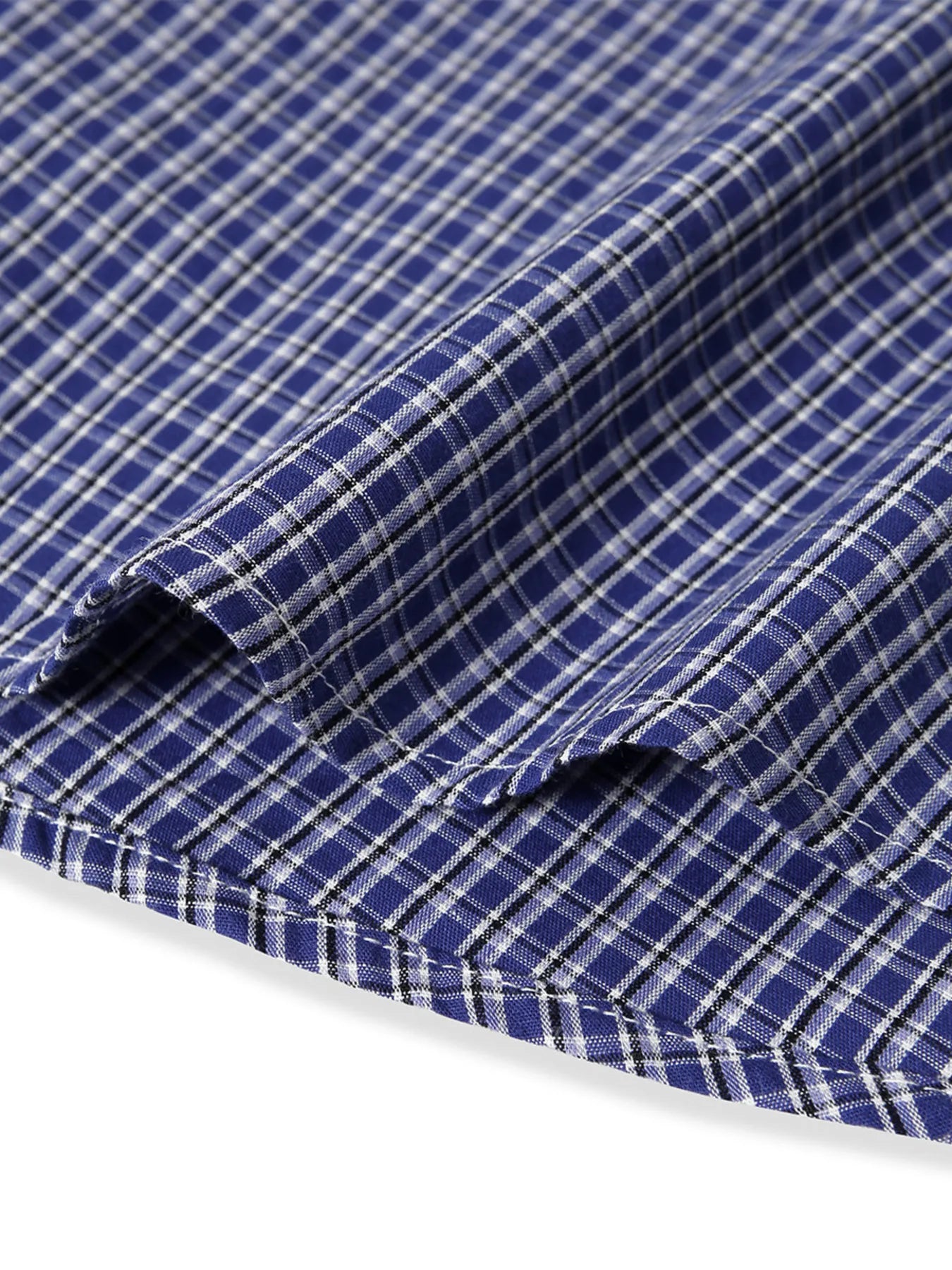 Men's Button Down Long Sleeve Plaid Shirt