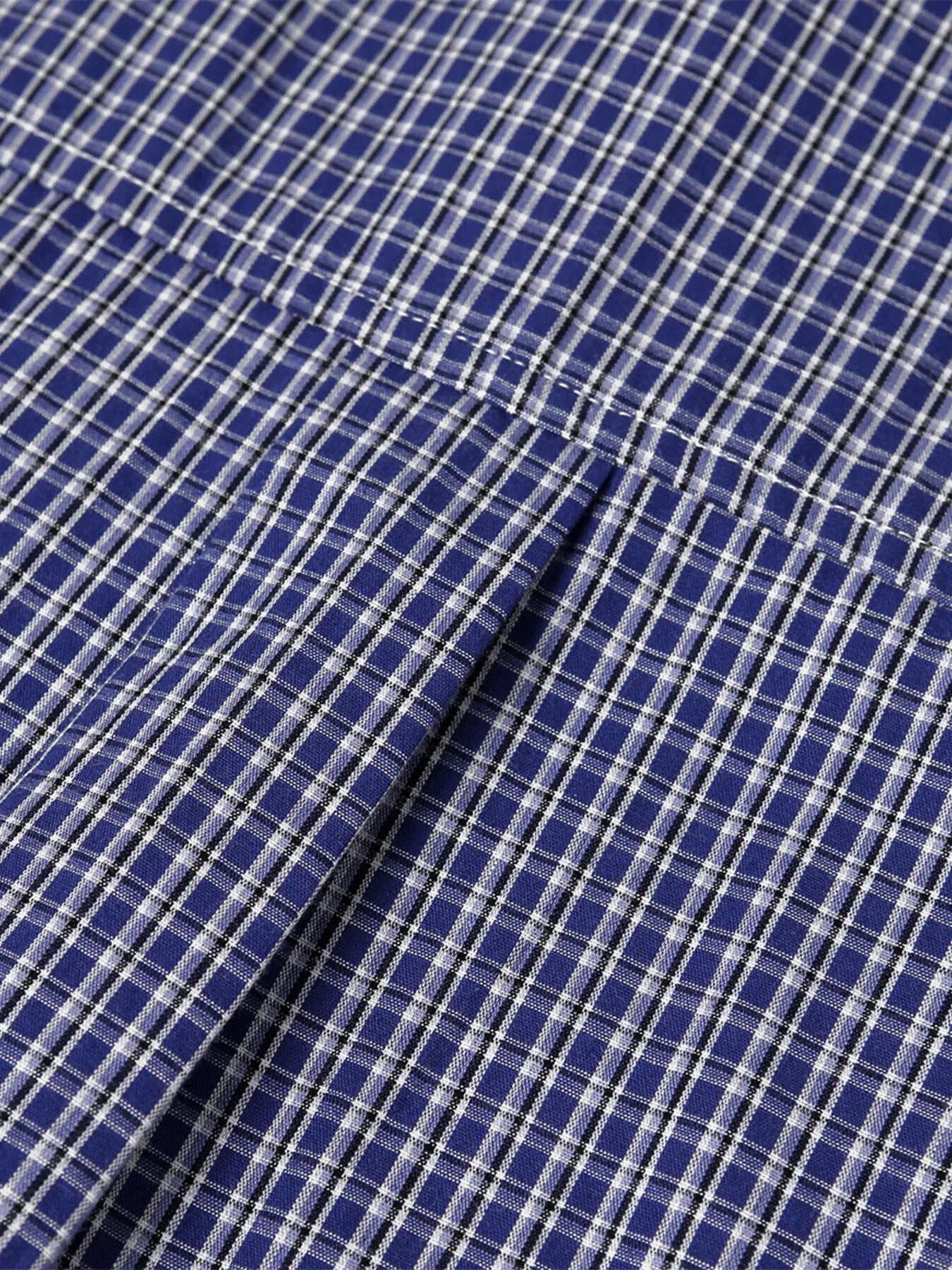 Men's Button Down Long Sleeve Plaid Shirt