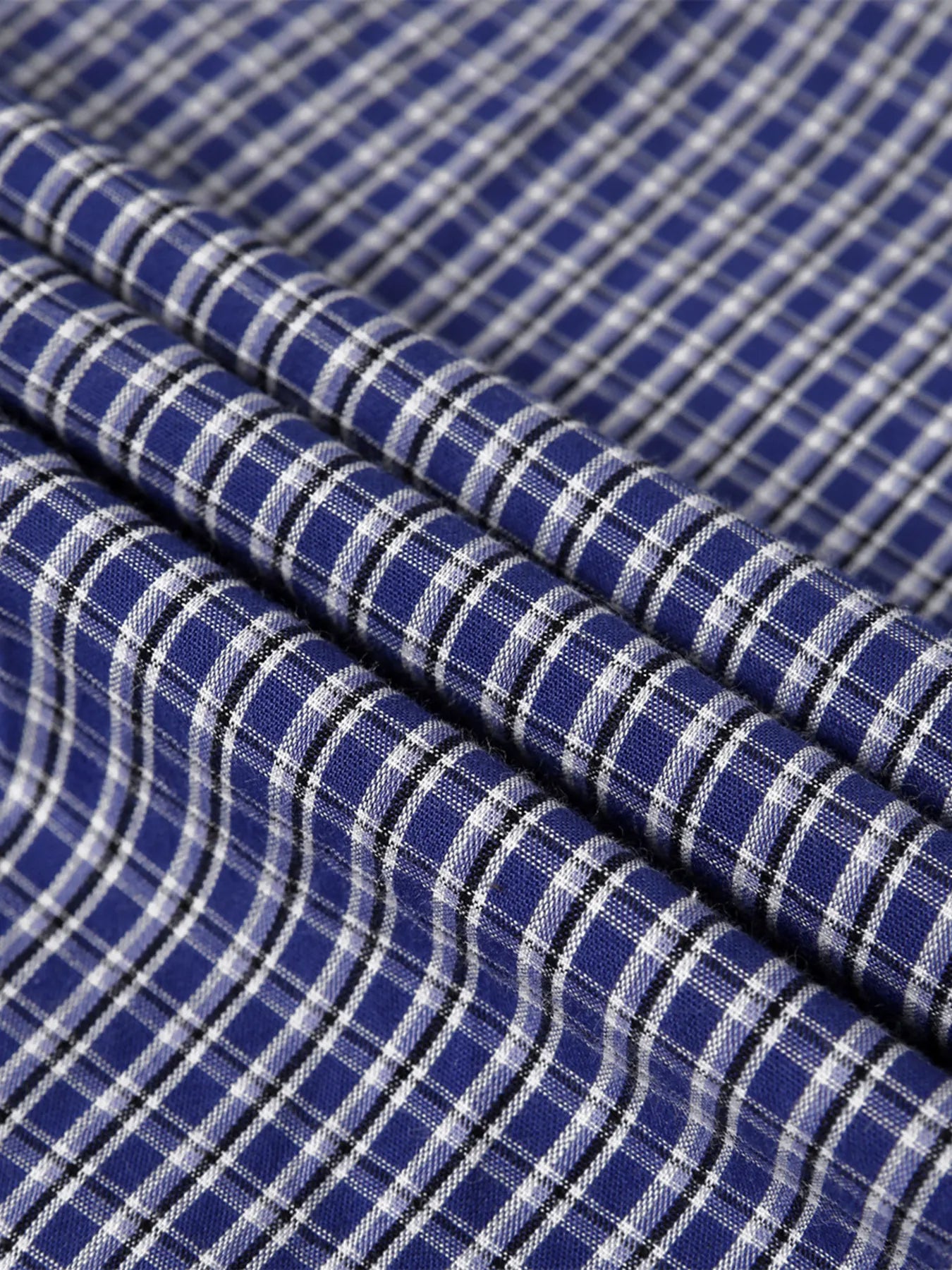 Men's Button Down Long Sleeve Plaid Shirt