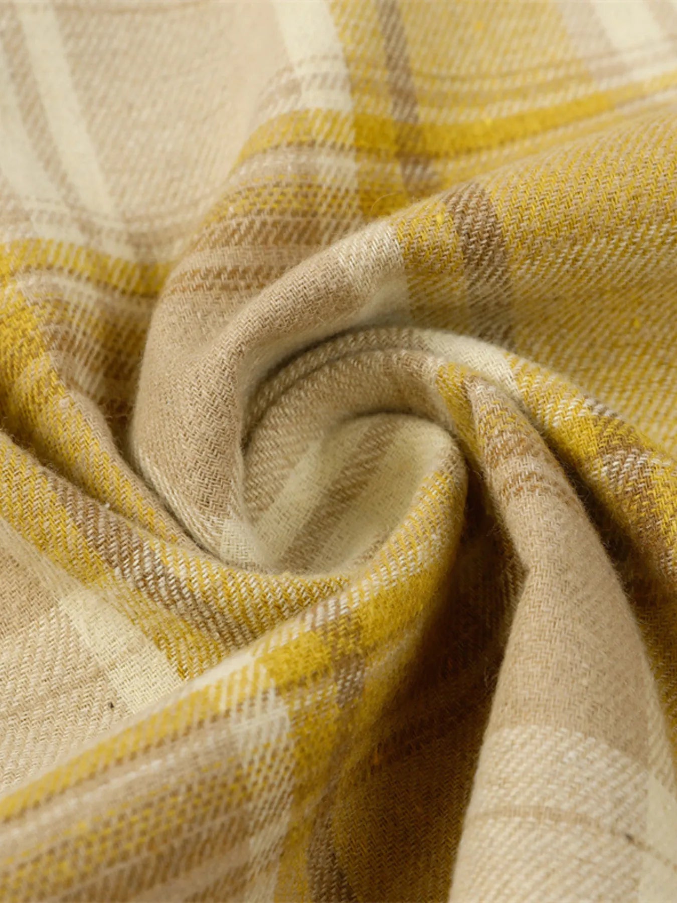 Men's Button Up Long Sleeve Plaid Shirt