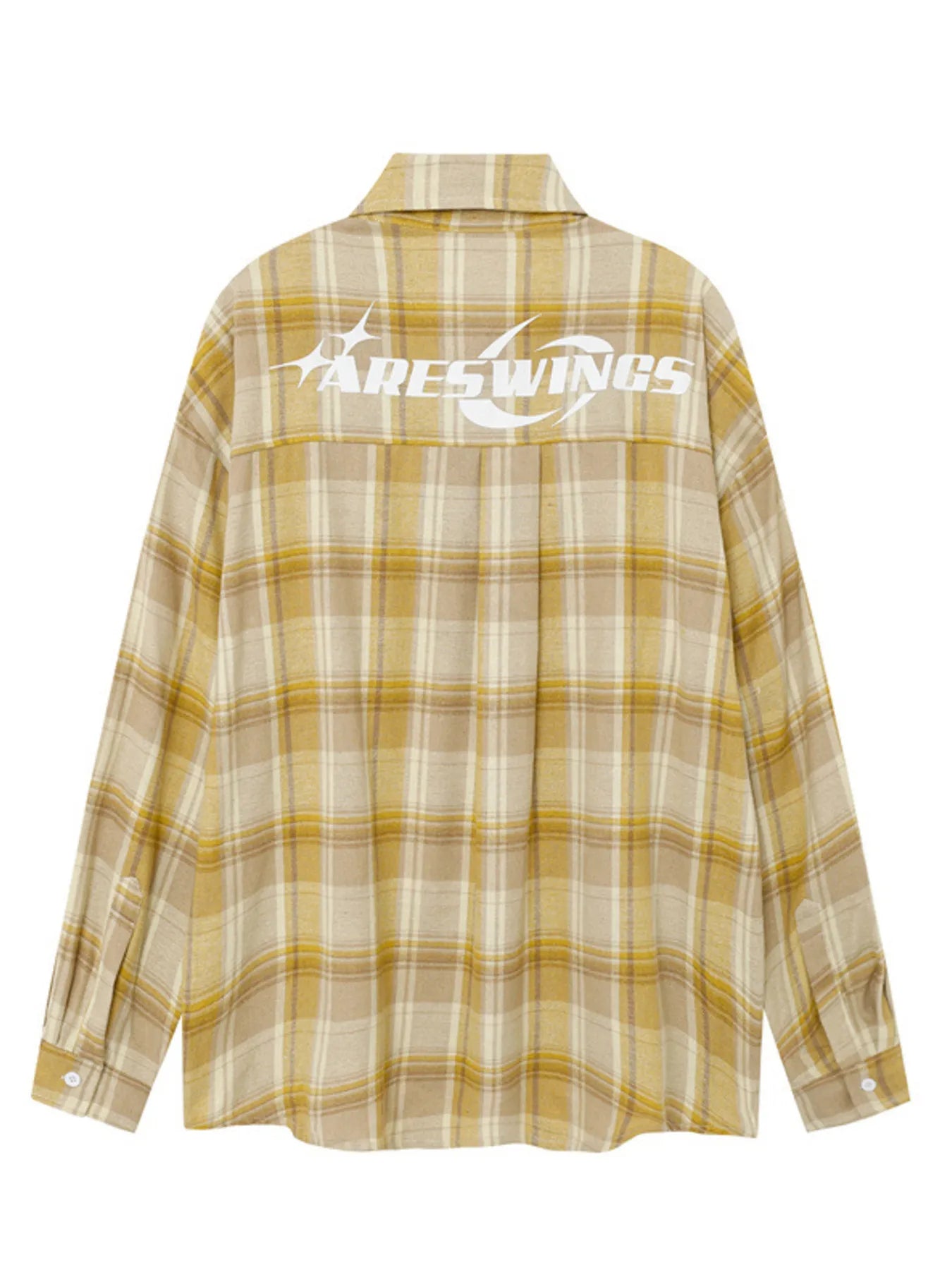 Men's Button Up Long Sleeve Plaid Shirt