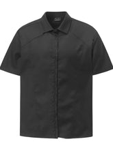 Men's Button Up Short Sleeve Shirt Black / M