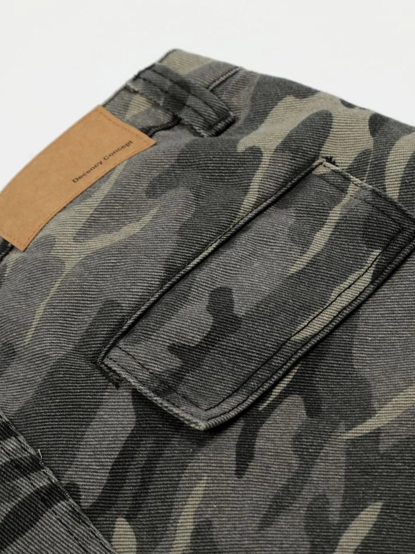 Men's Camouflage Cargo Capris Jeans