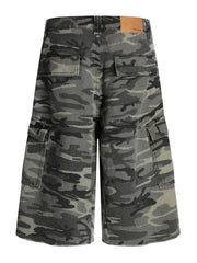 Men's Camouflage Cargo Capris Jeans