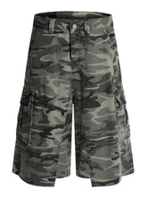 Men's Camouflage Cargo Capris Jeans