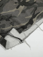 Men's Camouflage Cargo Capris Jeans