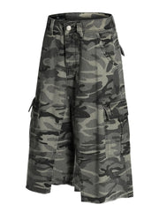 Men's Camouflage Cargo Capris Jeans Camouflage Color / S